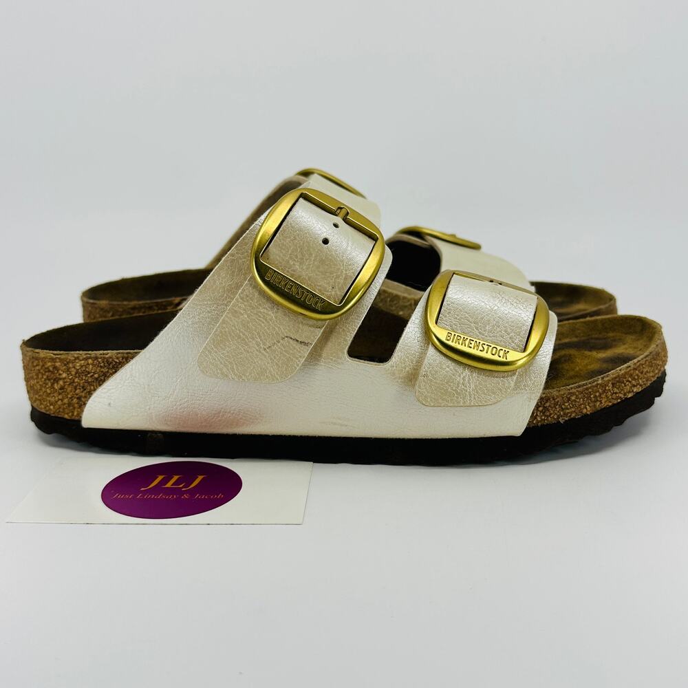 Birkenstock Women's Arizona Big Buckle Graceful Pearl Sandals Size 37 EU/ 6 US